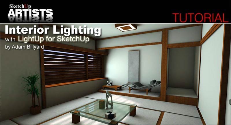 Interior Lighting With Lightup For Sketchup Sketchup 3d